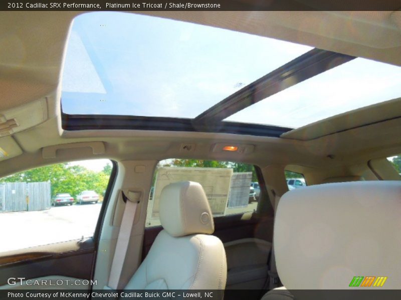 Platinum Ice Tricoat / Shale/Brownstone 2012 Cadillac SRX Performance