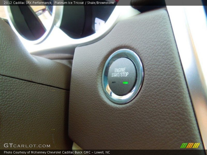 Platinum Ice Tricoat / Shale/Brownstone 2012 Cadillac SRX Performance