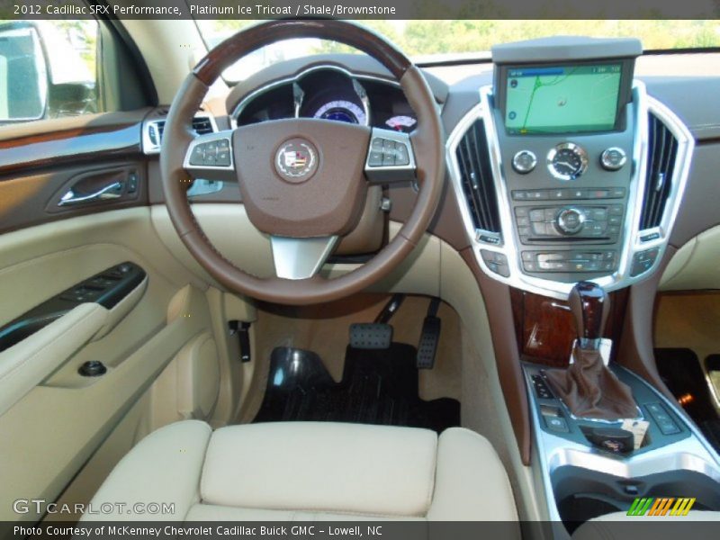 Platinum Ice Tricoat / Shale/Brownstone 2012 Cadillac SRX Performance