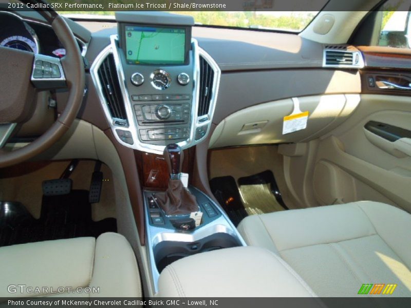 Platinum Ice Tricoat / Shale/Brownstone 2012 Cadillac SRX Performance