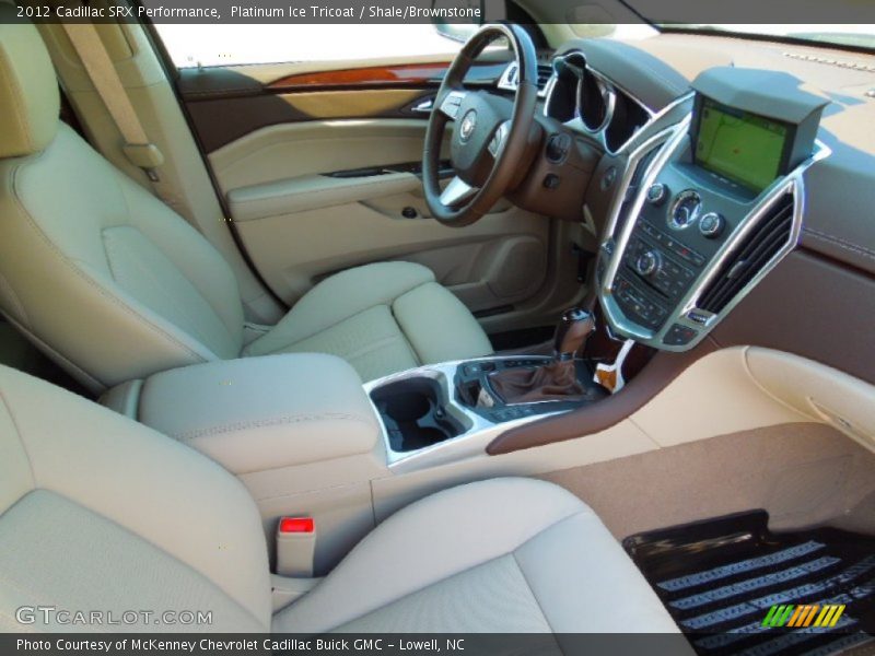 Platinum Ice Tricoat / Shale/Brownstone 2012 Cadillac SRX Performance