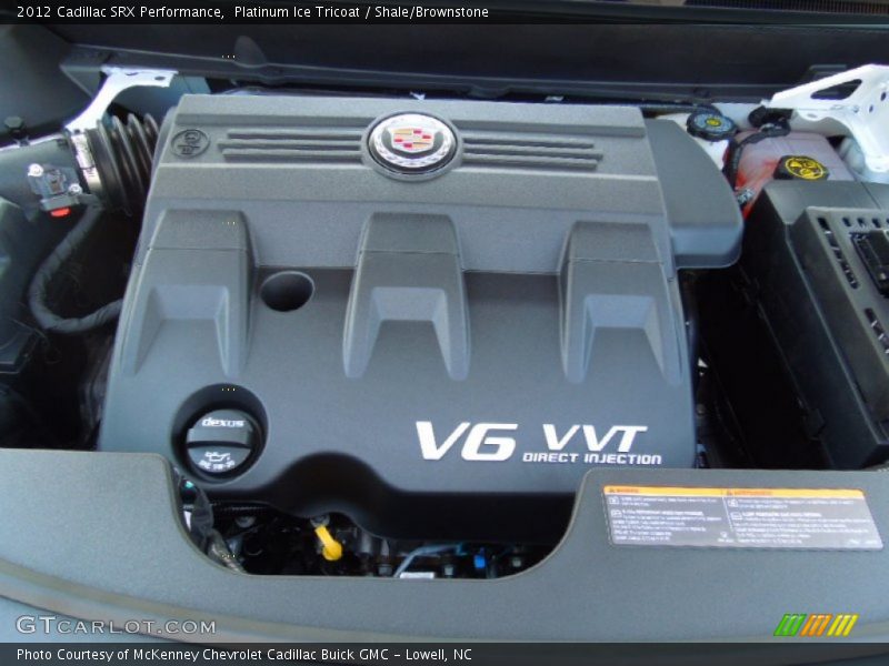 Platinum Ice Tricoat / Shale/Brownstone 2012 Cadillac SRX Performance