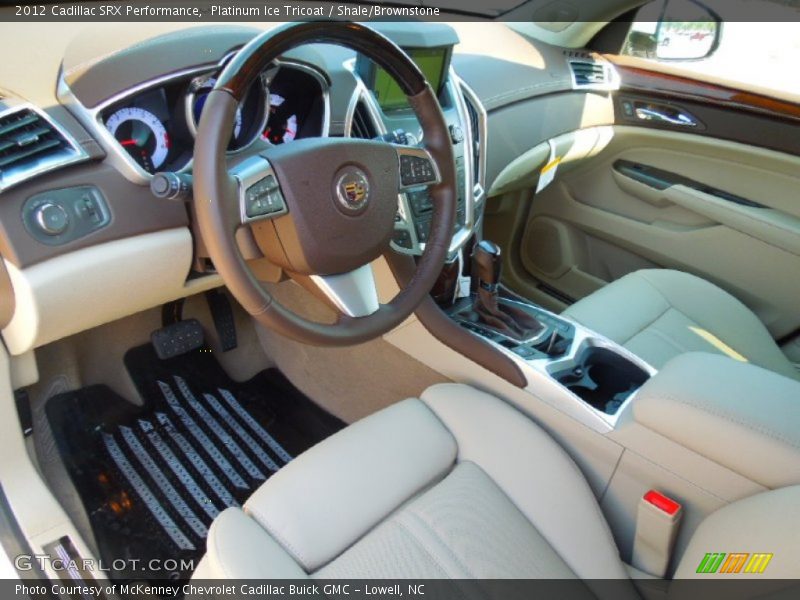 Platinum Ice Tricoat / Shale/Brownstone 2012 Cadillac SRX Performance