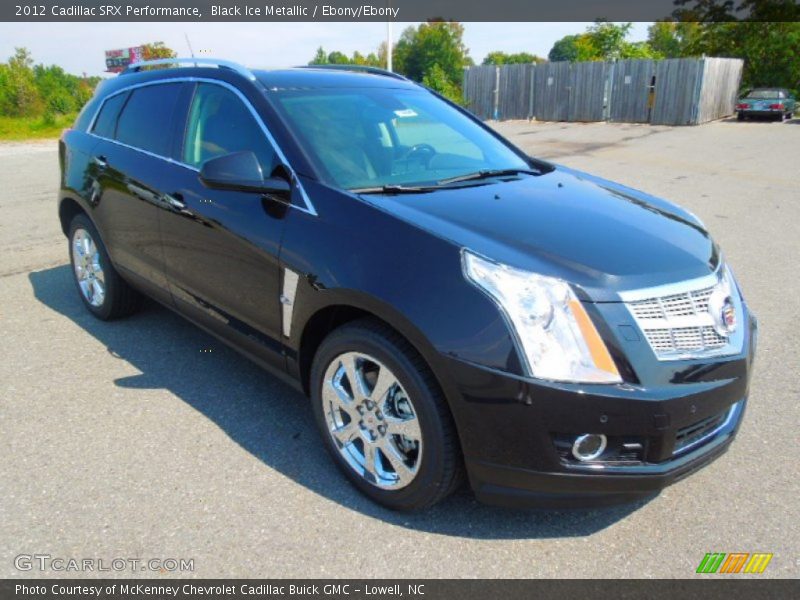 Black Ice Metallic / Ebony/Ebony 2012 Cadillac SRX Performance