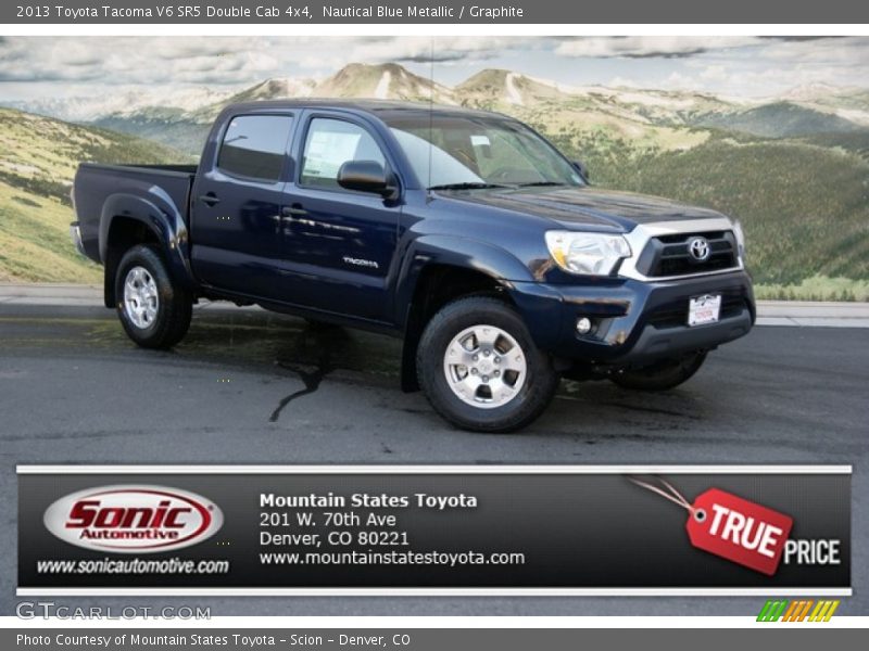 Nautical Blue Metallic / Graphite 2013 Toyota Tacoma V6 SR5 Double Cab 4x4