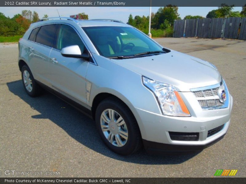 Radiant Silver Metallic / Titanium/Ebony 2012 Cadillac SRX Luxury