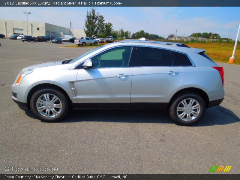 Radiant Silver Metallic / Titanium/Ebony 2012 Cadillac SRX Luxury