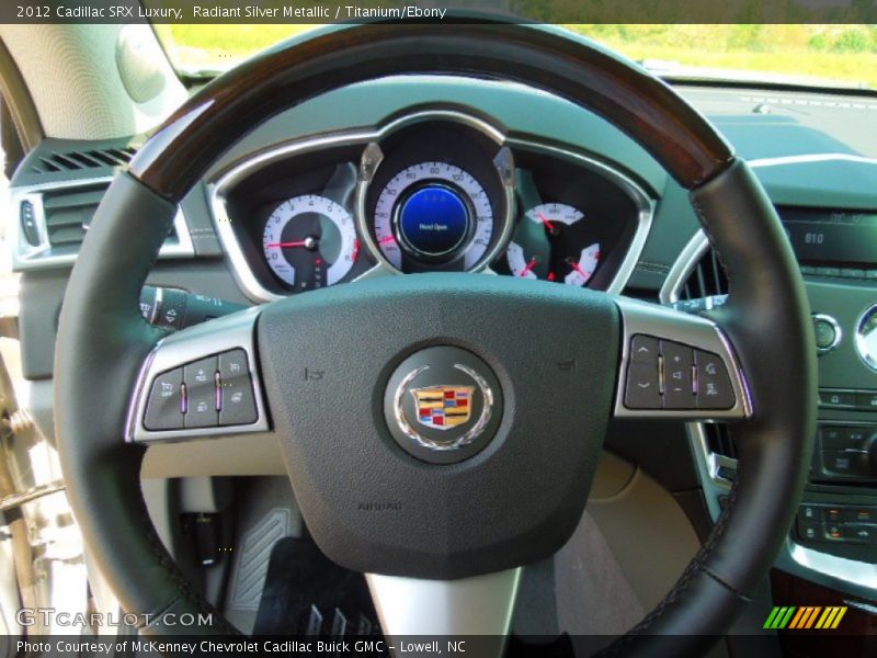 Radiant Silver Metallic / Titanium/Ebony 2012 Cadillac SRX Luxury