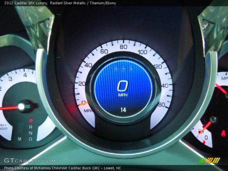 Radiant Silver Metallic / Titanium/Ebony 2012 Cadillac SRX Luxury