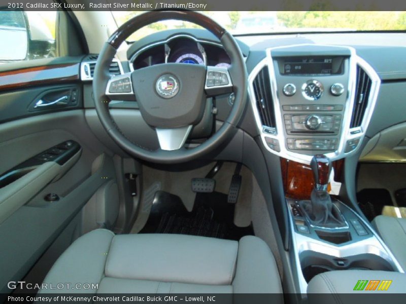 Radiant Silver Metallic / Titanium/Ebony 2012 Cadillac SRX Luxury