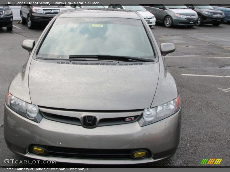 Galaxy Gray Metallic / Black 2007 Honda Civic Si Sedan