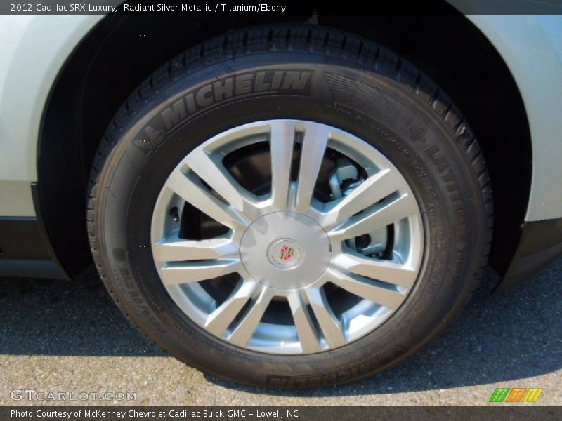Radiant Silver Metallic / Titanium/Ebony 2012 Cadillac SRX Luxury