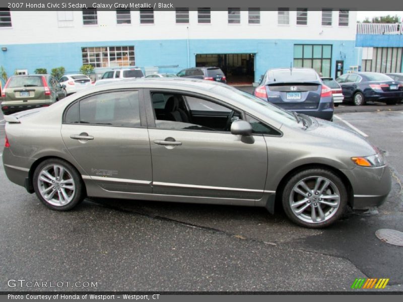 Galaxy Gray Metallic / Black 2007 Honda Civic Si Sedan