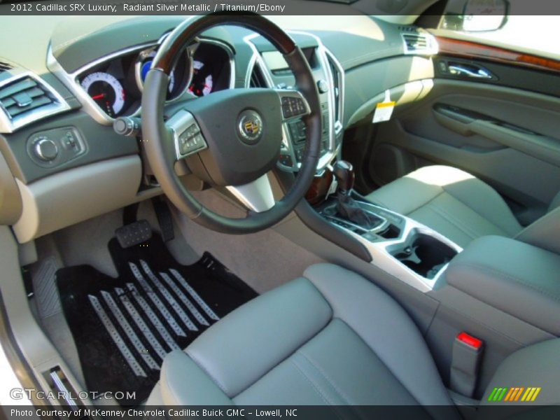 Radiant Silver Metallic / Titanium/Ebony 2012 Cadillac SRX Luxury