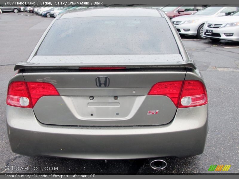 Galaxy Gray Metallic / Black 2007 Honda Civic Si Sedan