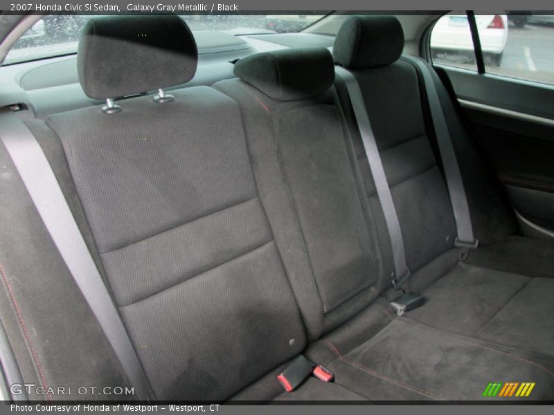 Galaxy Gray Metallic / Black 2007 Honda Civic Si Sedan