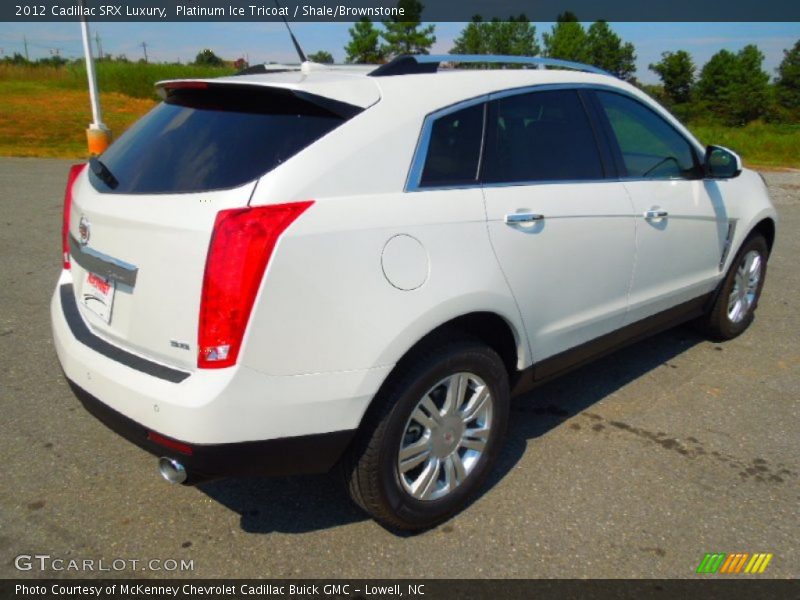 Platinum Ice Tricoat / Shale/Brownstone 2012 Cadillac SRX Luxury