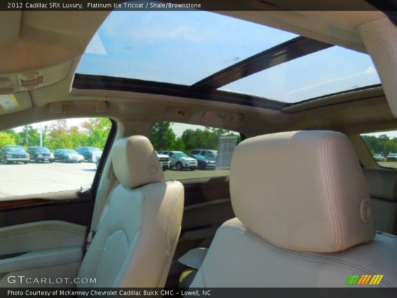 Platinum Ice Tricoat / Shale/Brownstone 2012 Cadillac SRX Luxury