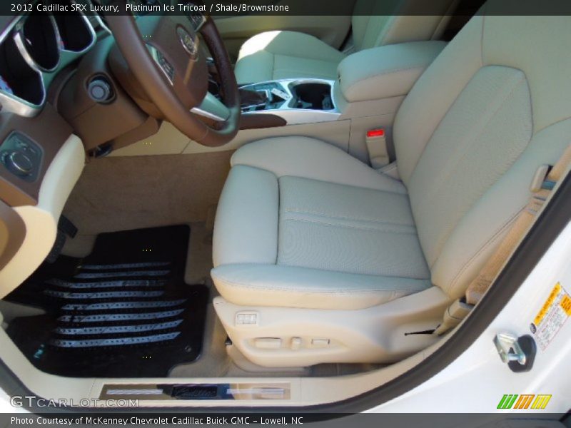 Platinum Ice Tricoat / Shale/Brownstone 2012 Cadillac SRX Luxury