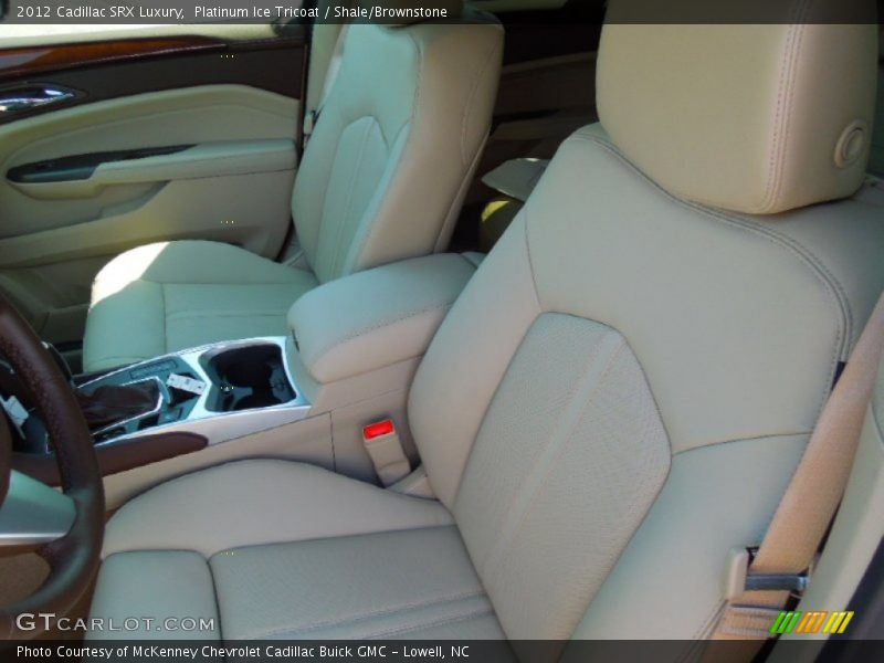 Platinum Ice Tricoat / Shale/Brownstone 2012 Cadillac SRX Luxury