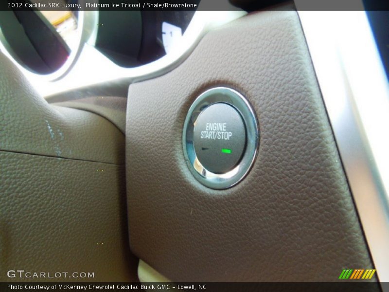 Platinum Ice Tricoat / Shale/Brownstone 2012 Cadillac SRX Luxury