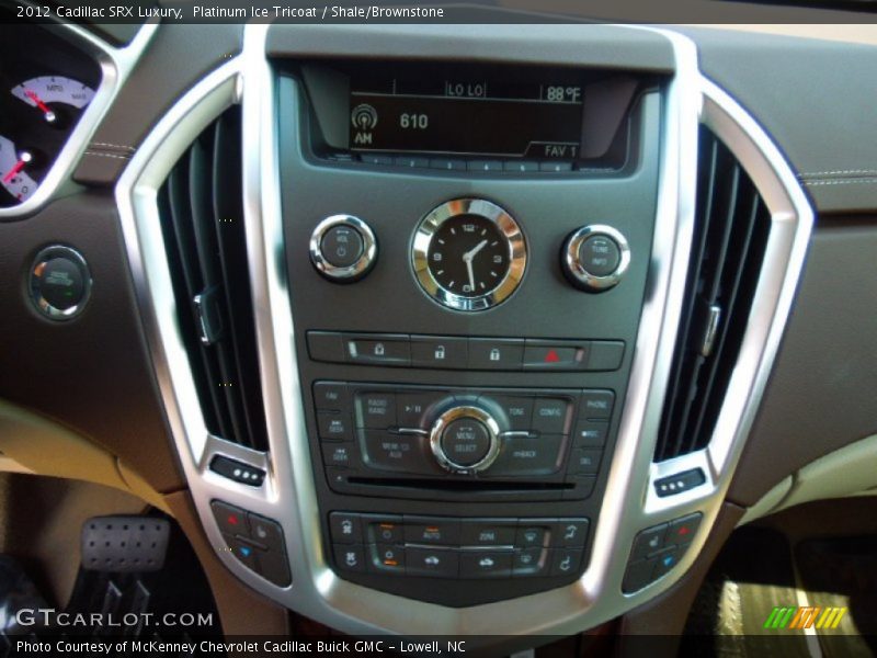 Platinum Ice Tricoat / Shale/Brownstone 2012 Cadillac SRX Luxury
