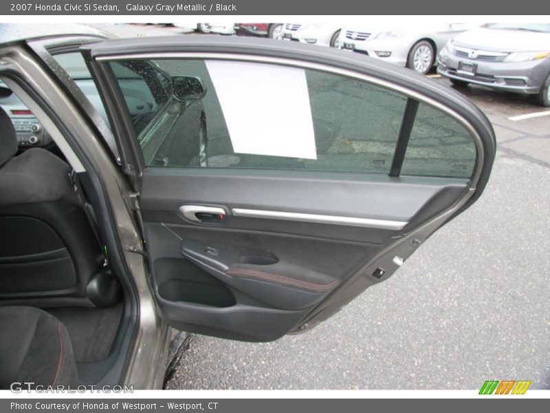 Galaxy Gray Metallic / Black 2007 Honda Civic Si Sedan