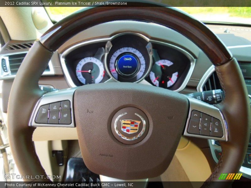 Platinum Ice Tricoat / Shale/Brownstone 2012 Cadillac SRX Luxury