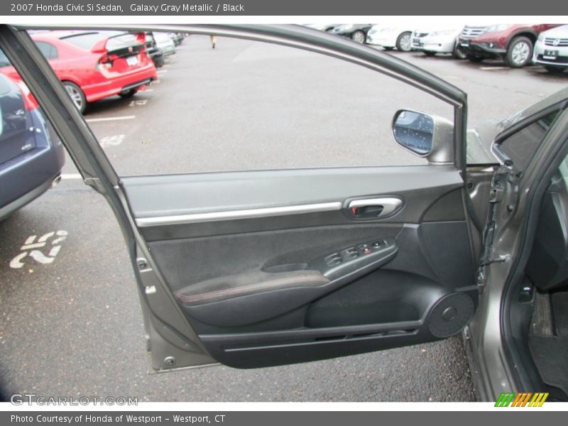 Galaxy Gray Metallic / Black 2007 Honda Civic Si Sedan