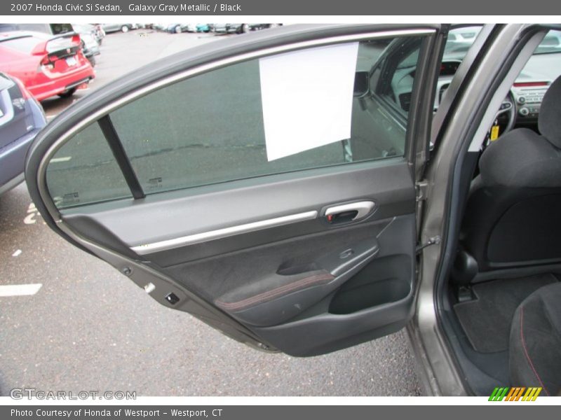 Galaxy Gray Metallic / Black 2007 Honda Civic Si Sedan