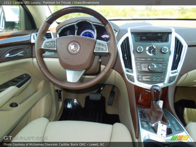 Platinum Ice Tricoat / Shale/Brownstone 2012 Cadillac SRX Luxury