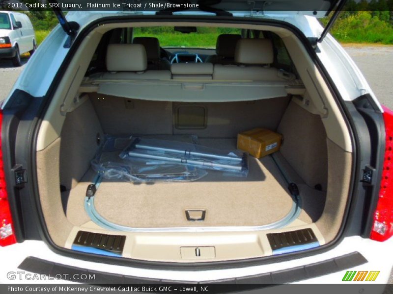 Platinum Ice Tricoat / Shale/Brownstone 2012 Cadillac SRX Luxury