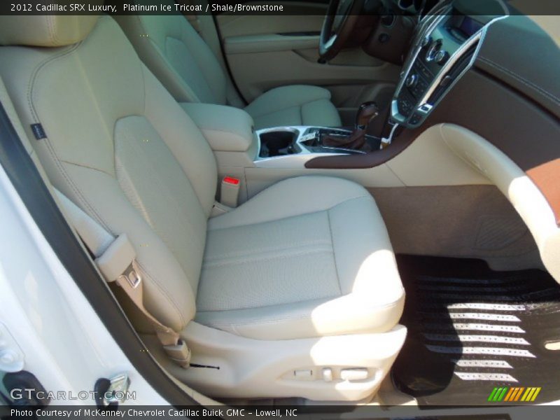 Platinum Ice Tricoat / Shale/Brownstone 2012 Cadillac SRX Luxury