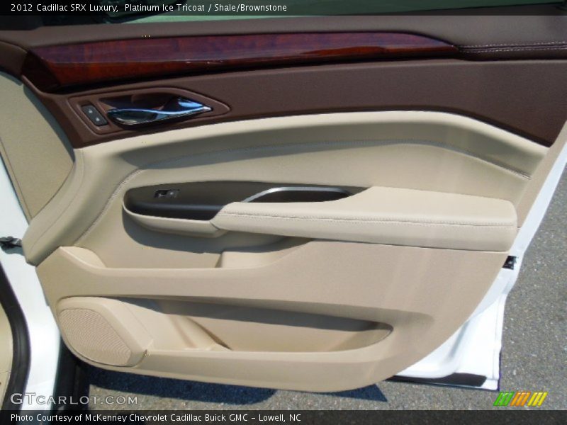 Platinum Ice Tricoat / Shale/Brownstone 2012 Cadillac SRX Luxury