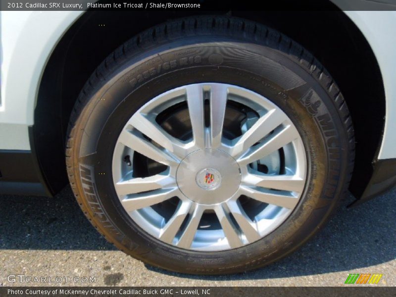 Platinum Ice Tricoat / Shale/Brownstone 2012 Cadillac SRX Luxury