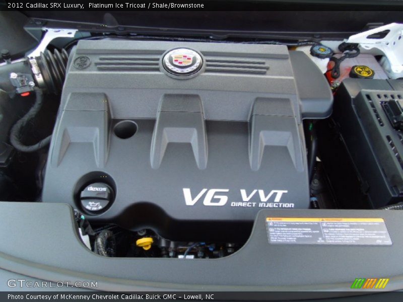 Platinum Ice Tricoat / Shale/Brownstone 2012 Cadillac SRX Luxury