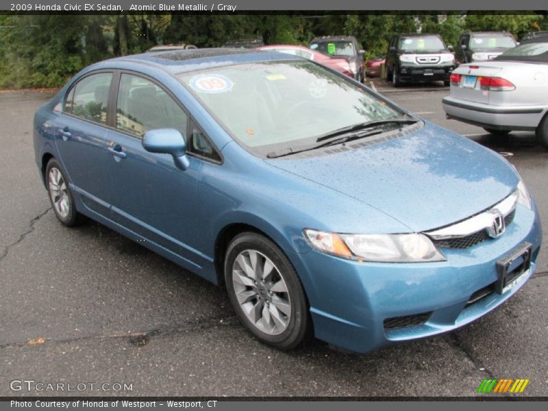Front 3/4 View of 2009 Civic EX Sedan