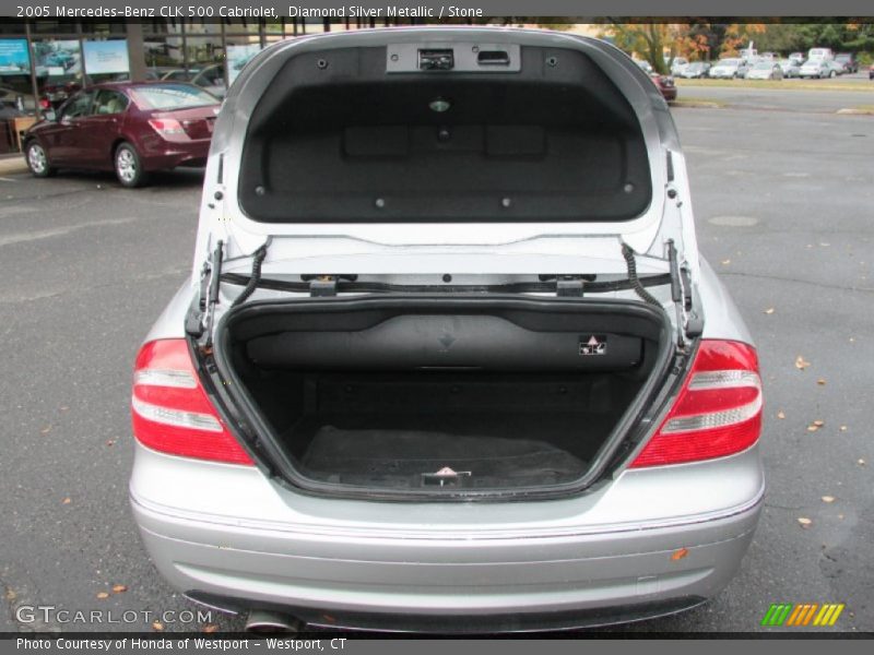 Diamond Silver Metallic / Stone 2005 Mercedes-Benz CLK 500 Cabriolet