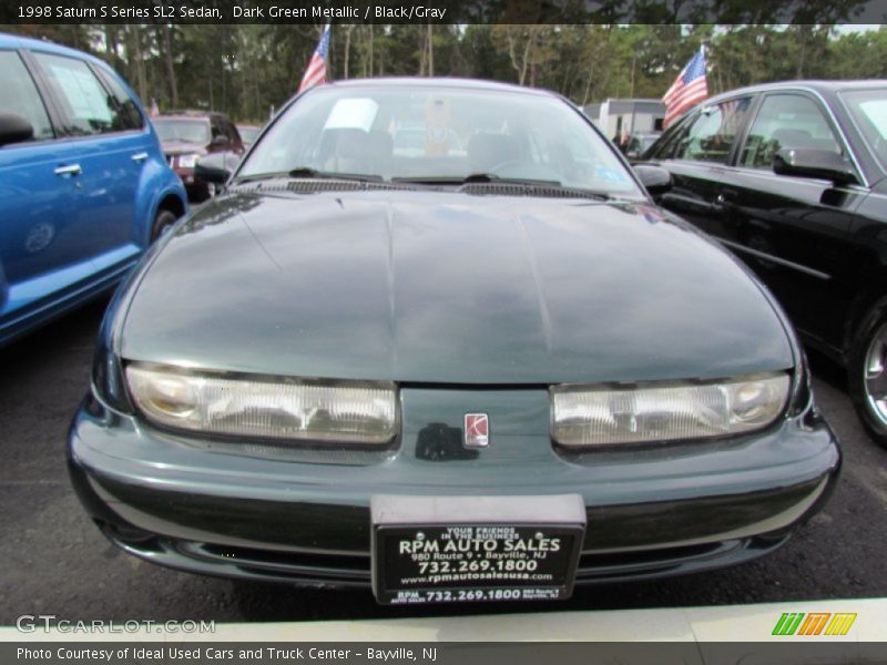 Dark Green Metallic / Black/Gray 1998 Saturn S Series SL2 Sedan