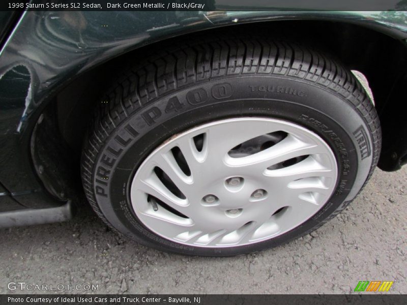Dark Green Metallic / Black/Gray 1998 Saturn S Series SL2 Sedan