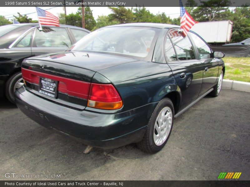 Dark Green Metallic / Black/Gray 1998 Saturn S Series SL2 Sedan