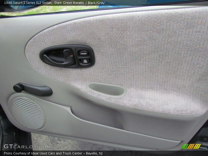 Dark Green Metallic / Black/Gray 1998 Saturn S Series SL2 Sedan