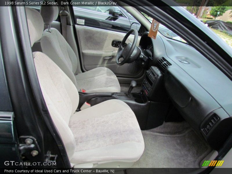 Dark Green Metallic / Black/Gray 1998 Saturn S Series SL2 Sedan
