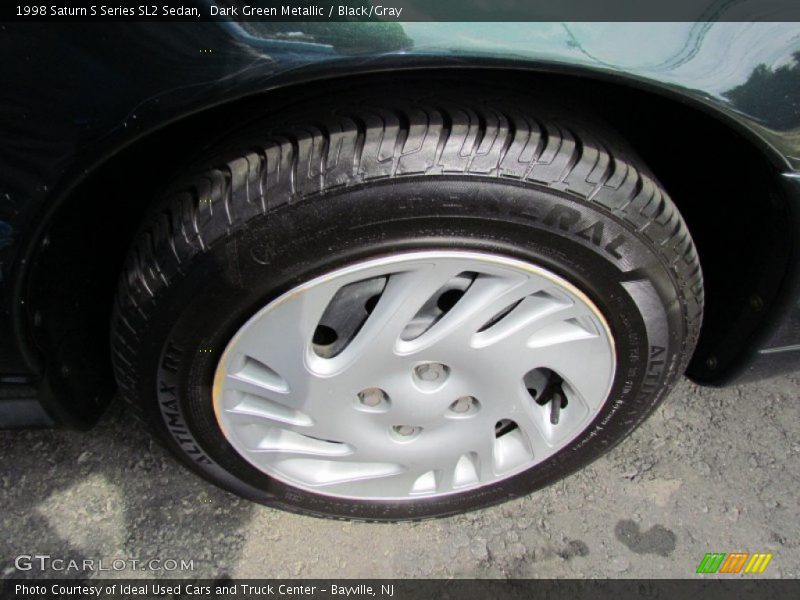 Dark Green Metallic / Black/Gray 1998 Saturn S Series SL2 Sedan