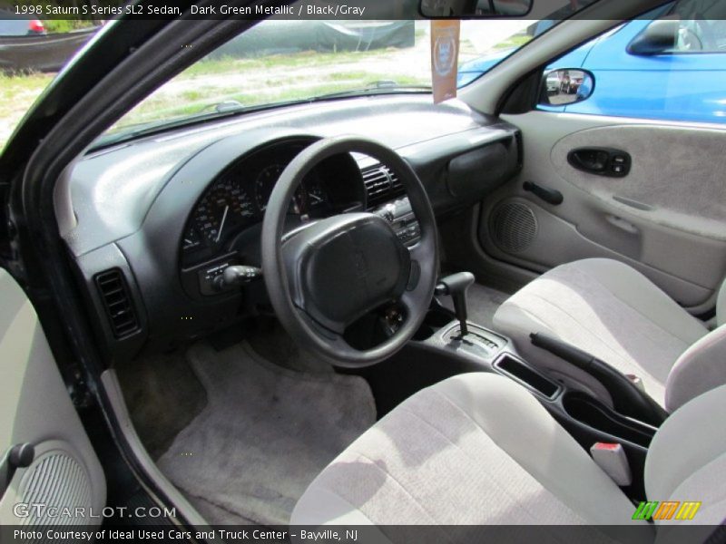 Dark Green Metallic / Black/Gray 1998 Saturn S Series SL2 Sedan