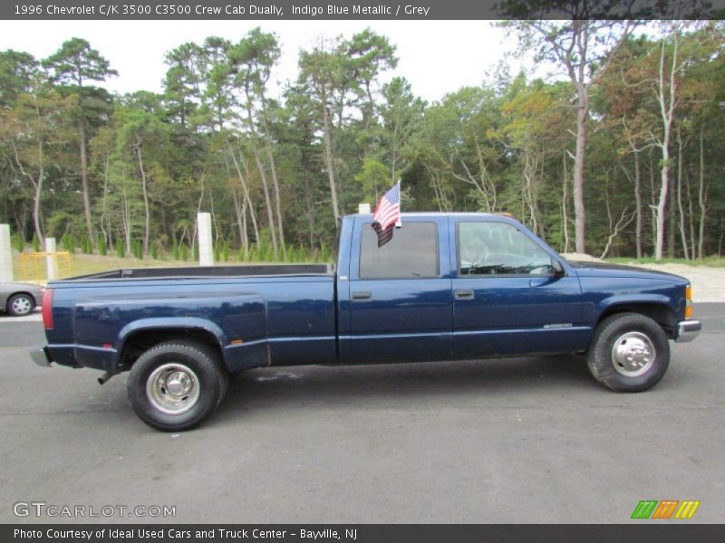 Indigo Blue Metallic / Grey 1996 Chevrolet C/K 3500 C3500 Crew Cab Dually