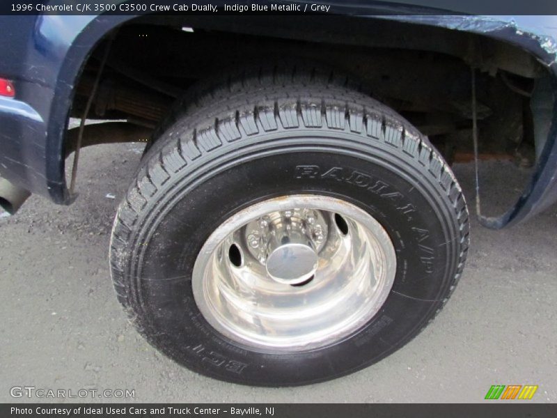 Indigo Blue Metallic / Grey 1996 Chevrolet C/K 3500 C3500 Crew Cab Dually