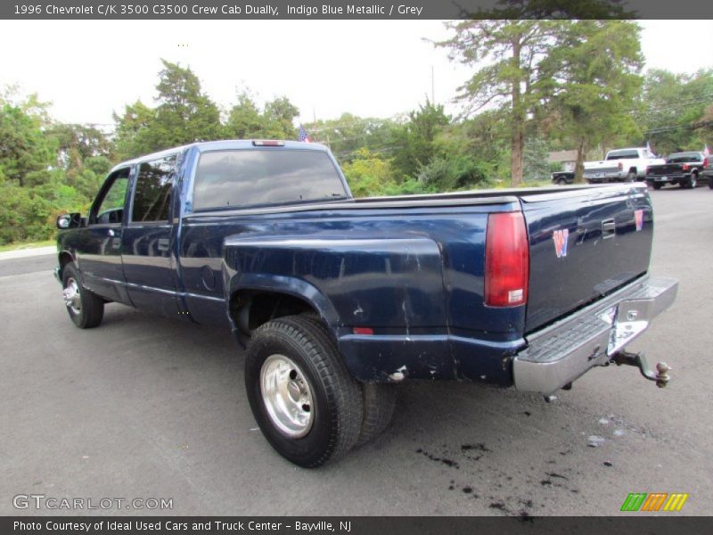 Indigo Blue Metallic / Grey 1996 Chevrolet C/K 3500 C3500 Crew Cab Dually