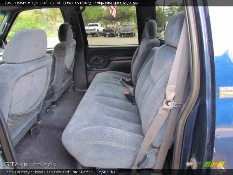 Indigo Blue Metallic / Grey 1996 Chevrolet C/K 3500 C3500 Crew Cab Dually