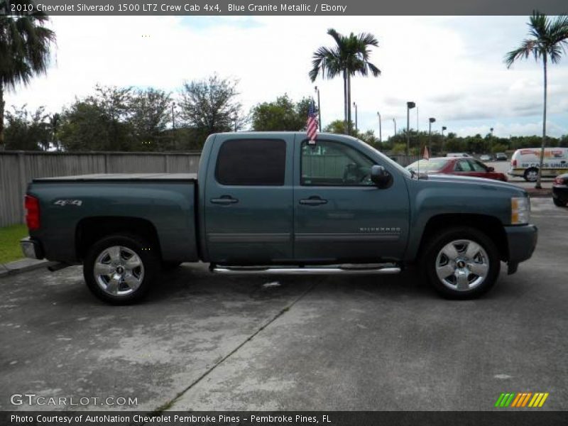 Blue Granite Metallic / Ebony 2010 Chevrolet Silverado 1500 LTZ Crew Cab 4x4